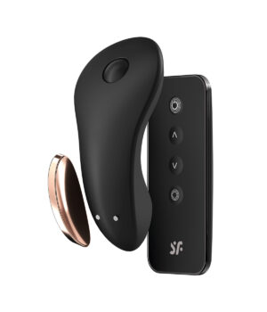 Satisfyer Little Secret: Dyskretny wibrator do majtek z aplikacją i pilotem - obrazek 2