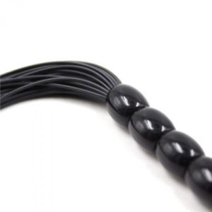 Pejcz Frusta a Frange Several Flogger Black – Czarny Flogger z Wieloma Frędzlami - obrazek 2