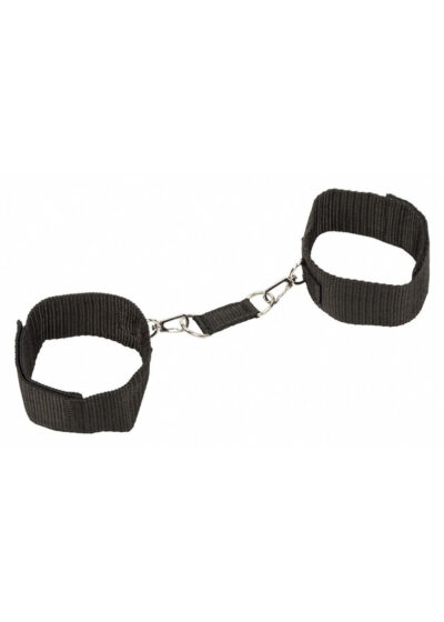 Czarne Kajdanki na Kostki Bondage Collection – Uniwersalny Rozmiar - obrazek 2