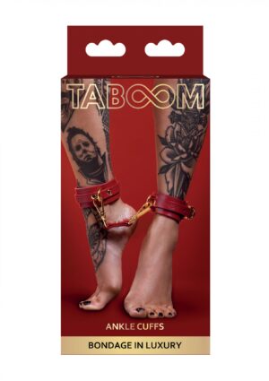 Ankle Cuffs Red – Czerwone Kajdanki na Kostki - obrazek 2