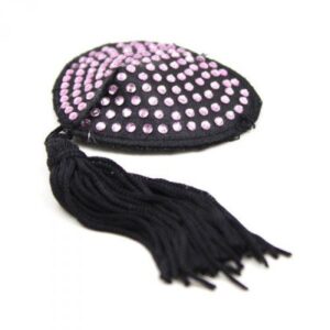 Bielizna Heart shine nipples tassels (rosa) - obrazek 2