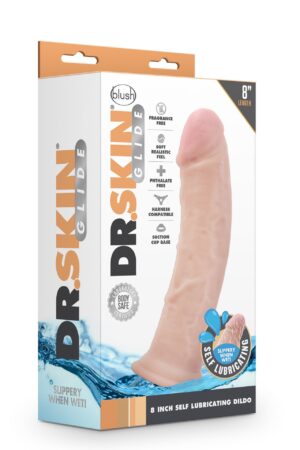 Dr.Skin Glide 8 Calowy Dildo Samosmarujący się - Niesamowite doznania w stylu i pełne satysfakcji! - obrazek 2