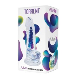 Torrent Jelly - Elastyczne i Realistyczne Dildo o Śliskiej Teksturze - obrazek 2