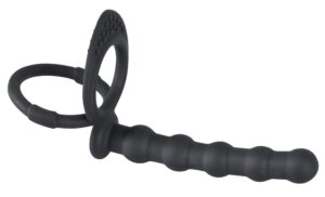 Pierścień penisa/jądra z analnym dildo - Podwójna przyjemność dla intensywnych doznań! - obrazek 2