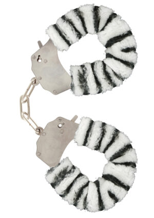 Furry Fun Cuffs Multicolor – Kolorowe kajdanki z miękkim futerkiem do zmysłowych zabaw - obrazek 2