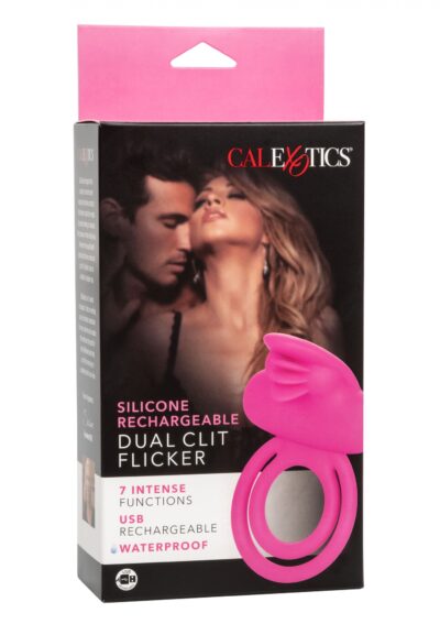 Silicone Rechargeable Dual Clit Flicker - Podwójna rozkosz w jednym - obrazek 2