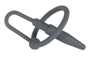 Pierścień na żołądź z dilatatorem silikonowy plug BDSM do stymulacji - obrazek 2