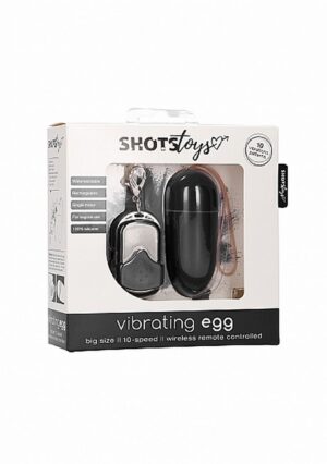 10 Speed Remote Vibrating Egg   Big   Black - obrazek 2