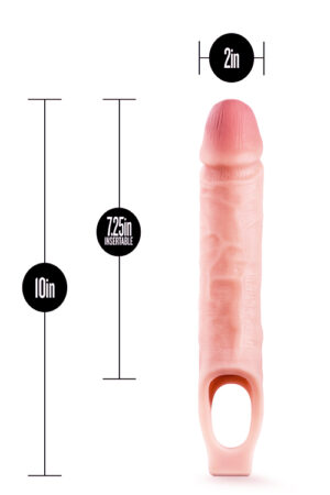Odkryj niesamowite doznania z Performance 10 Inch Cock Sheath - Miękka i realistyczna osłona dla większej przyjemności! - obrazek 2