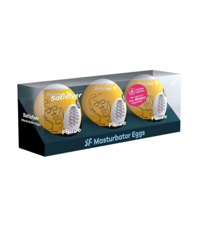 Satisfyer Masturbator Eggs Set of 3 Fierce - Wyjątkowe doznania dla mężczyzn! - obrazek 2