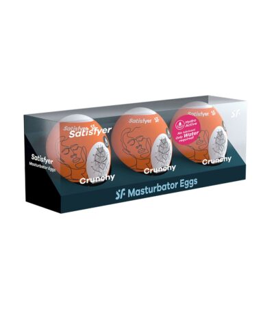Satisfyer Masturbator Eggs Set of 3 Crunchy - Odkryj nowe doznania i intensyfikuj przyjemność - obrazek 2
