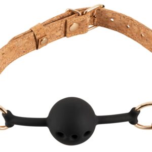 Czarny knebel Vegan Fetish - Subtelna przyjemność BDSM