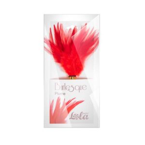 Piórko Tickler Burlesque Plume Red – Czerwone Piórko do Zmysłowej Gry Wstępnej - obrazek 2