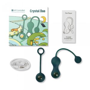 Inteligentny wibrator Kegla CRYSTAL Duo - Odkryj nowe poziomy rozkoszy - obrazek 2