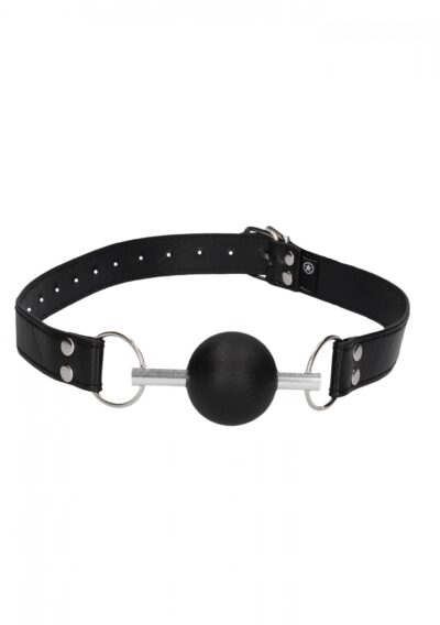 Elegancki knebel typu ball gag - Dodaj odrobinę ekscytacji do swoich niegrzecznych zabaw