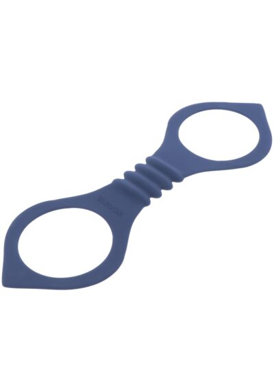 Silicone Ankle Cuffs Blue – Niebieskie silikonowe kajdanki na kostki - obrazek 3