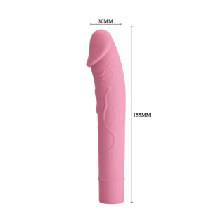 Pretty Love Vibrating Dildo - Ekscytująca rozkosz w różowym stylu! - obrazek 3