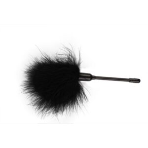 Pleasure Feather Tickler – Czarne Piórko do Zmysłowej Stymulacji i Gry Wstępnej - obrazek 3