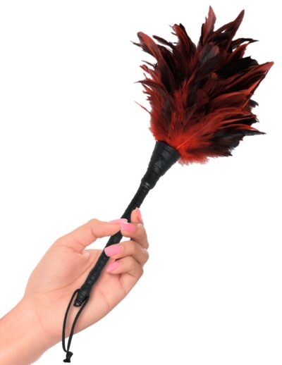 Frisky Feather Duster – Czerwona Pieszczotka z Miękkich Piór - obrazek 3