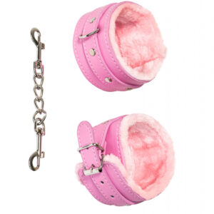 Ankle Cuffs Party Hard Eternity Pink – Różowe Kajdanki na Kostki z Regulacją