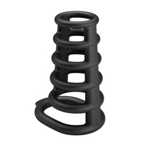 Rękaw na penisa Ribbed Connected-Ring - Intensyfikuj przyjemność w parze! - obrazek 3