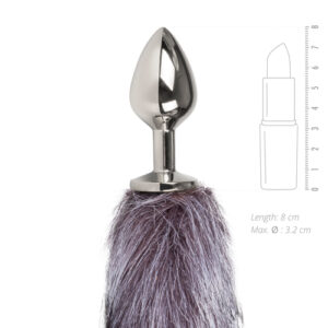 Ekskluzywny plug analny z puszystym ogonem - Podnieś temperaturę w sypialni z elegancją! - obrazek 3