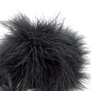Pejcz Soft Skin Duster Nero – Czarna Pieszczotka z Miękkich Piór - obrazek 3