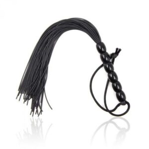 Pejcz Frusta a Frange Several Flogger Black – Czarny Flogger z Wieloma Frędzlami - obrazek 3