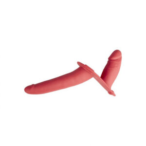 Podwójny Pasek na Dildo - Intensywna Przyjemność dla Pary - Zmysłowy Czerwony Design - obrazek 3