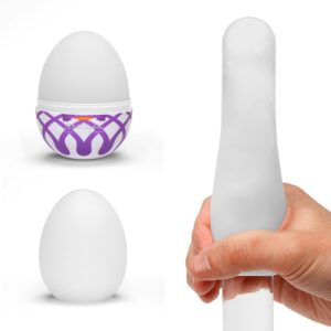 Kompaktowy masturbator jednorazowego użytku Egg Mesh marki Tenga - intensywna rozkosz w Twojej dłoni! - obrazek 3