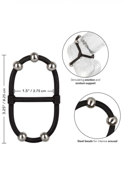 Steel Beaded Dual Silicone Maximizer - Maksymalna ekstaza i intensywność! - obrazek 3
