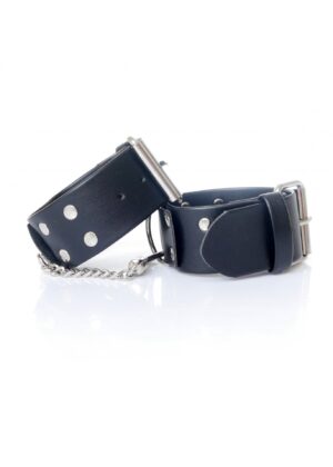 Fetish B Series Handcuffs with Studs – Skórzane Kajdanki z Ćwiekami - obrazek 3