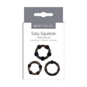 Zestaw pierścieni na penisa Easy Squeeze - Wyjątkowe doznania i stylowy design! - obrazek 3