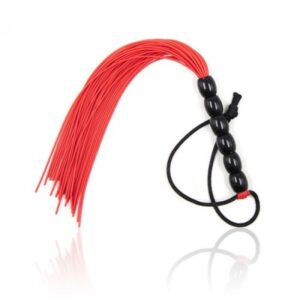 Pejcz Frusta a Frange Several Flogger Red – Czerwony Pejcz z Frędzlami - obrazek 3