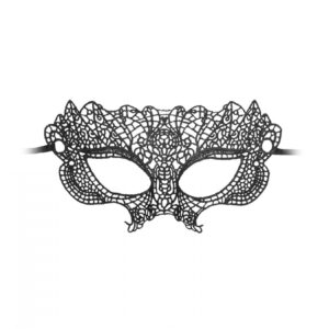 Princess Black Lace Mask - Dodaj tajemniczej aury swoim zmysłowym doświadczeniom!