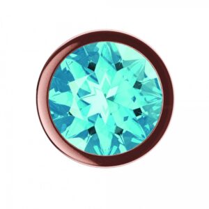 Korek analny Diamond Shine L - subtelna rozkosz w kolorze różowego złota - obrazek 3