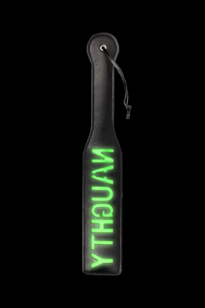 Naughty Paddle Glow in the Dark – Fluorescencyjna Packa BDSM - obrazek 3