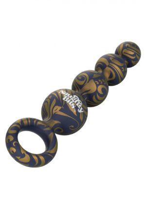 Intensyfikuj swoją przyjemność z Naughty Bits Butt Balls Silicone Booty Beads - Eleganckie kulki analne dla niezapomnianych doznań! - obrazek 2