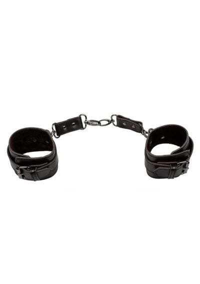 Ankle Cuffs Black – Czarne kajdanki na kostki z regulacją - obrazek 3