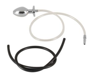 Ekskluzywny zestaw BDSM z korkiem analnym i penis plugiem – stal/silikon - obrazek 4