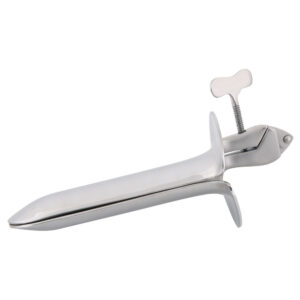 Wziernik waginalny i analny BDSM ze stali – fetish medical play 10 cm