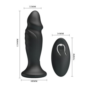 Wibracyjna wtyczka analna Mr Play black 12 - intensywna przyjemność dla Twojego P-spotu - obrazek 4