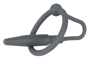 Pierścień na żołądź z dilatatorem silikonowy plug BDSM do stymulacji