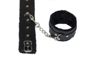 Ankle Cuffs Party Hard Eternity Black – Czarne Kajdanki na Kostki z Regulacją - obrazek 4