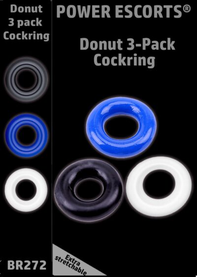 Donut Cockring 3 Pack - Wyjątkowe doznania, elastyczność i różnorodność kolorów! - obrazek 4