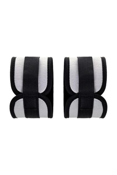 Anonymo Anklecuffs Polyester Silver 28,5 cm – Srebrne kajdanki na kostki z poliestru | Akcesoria BDSM - obrazek 4
