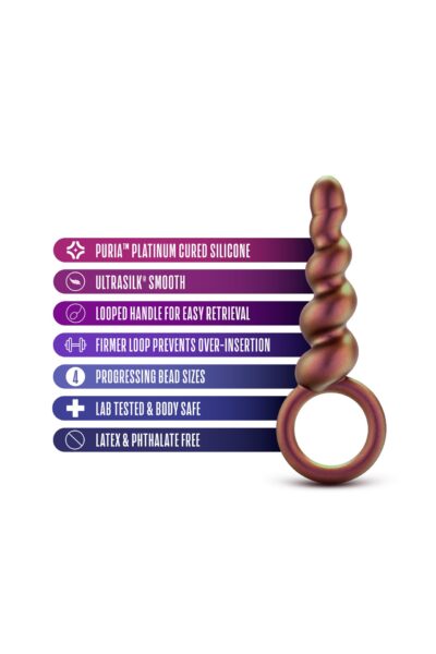 Anal Adventures Matrix - Odkryj nowe horyzonty przyjemności analnej z koralikami Duo Loop Plug! - obrazek 4