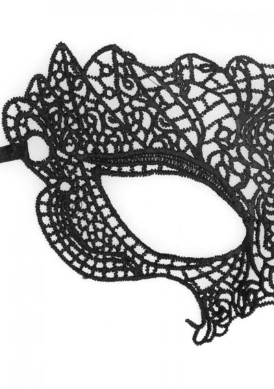Princess Black Lace Mask - Dodaj tajemniczej aury swoim zmysłowym doświadczeniom! - obrazek 2