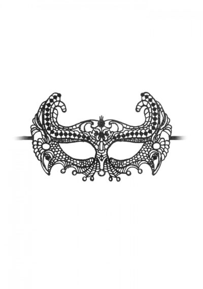 Empress Black Lace Mask - Tajemnicza i Uwodzicielska Maska Erotyczna! - obrazek 3