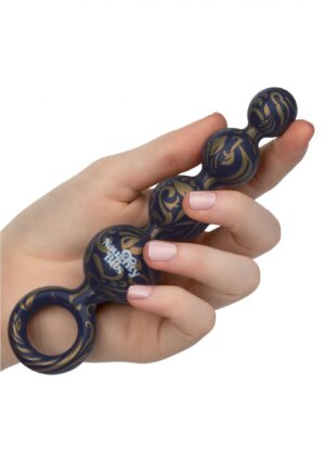 Intensyfikuj swoją przyjemność z Naughty Bits Butt Balls Silicone Booty Beads - Eleganckie kulki analne dla niezapomnianych doznań! - obrazek 3
